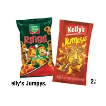 Maximarkt Kelly's jumpys, rizzles, versch. sorten ,funny frisch ringli oder zwiebli ringe maximarkt 1 packung Angebot