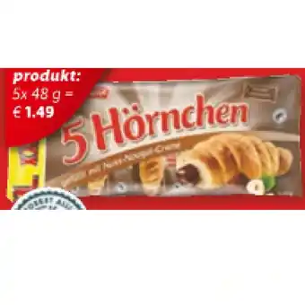 Lidl Maitre jean pierre croissants mit nuss-nougat-füllung lidl 5 stück 1 packung Angebot
