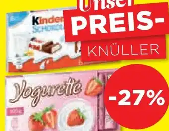 Unimarkt Kinder schokolade Angebot