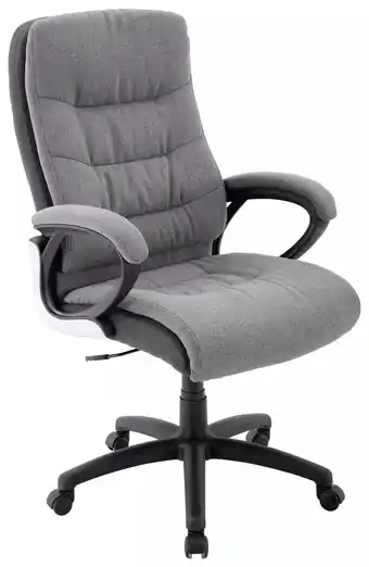 Möbelix Chefsessel claudia mit armlehnen in grauem stoffbezug 2381007001 möbelix 1 stück Angebot