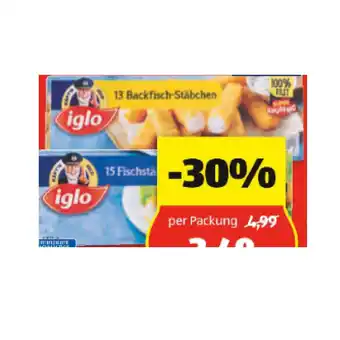 Hofer Iglo msc fischstäbchen div. sorten hofer 1 packung Angebot