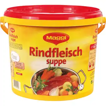 Metro Maggi rindfleischsuppe, preisangabe ohne mwst. (preis inkl. mwst. 54,90 €), metro 5 kilogramm 1 packung Angebot
