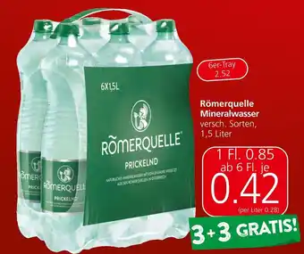Spar Römerquelle Mineralwasser Angebot