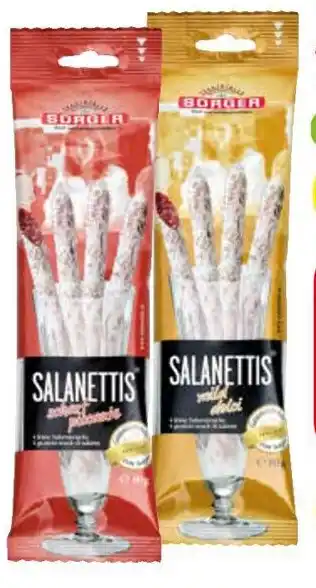 Spar Sorger Salanetti's Mild, Scharf oder Klassik Bits Angebot