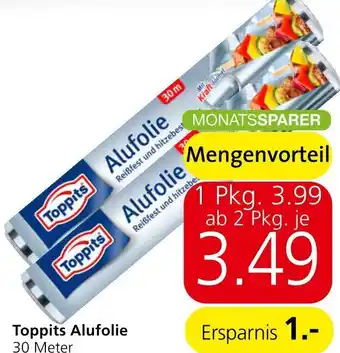 Spar Toppits Alufolie Angebot