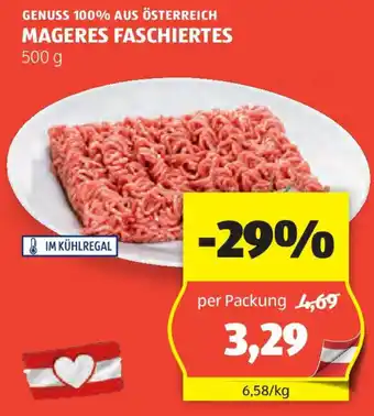Hofer MAGERES FASCHIERTES, 500 g Angebot