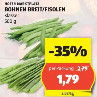Hofer BOHNEN BREIT/FISOLEN Angebot