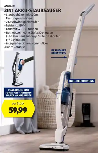 Hofer 2IN1 AKKU-STAUBSAUGER Angebot