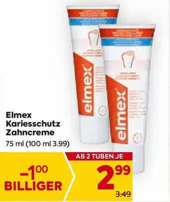 Billa Elmex Kariesschutz Zahncreme Angebot