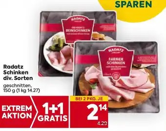 Billa Radatz Schinken Angebot