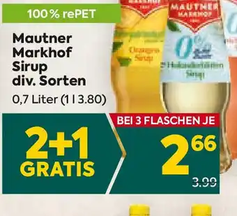 Billa Mautner Markhof Sirup Angebot