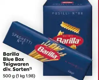 Billa Barilla Blue Box Teigwaren Angebot