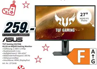 Media Markt TUF Gaming VG27AQ Angebot
