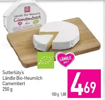 Sutterlüty Sutterlüty's Ländle Bio-Heumilch Camembert Angebot