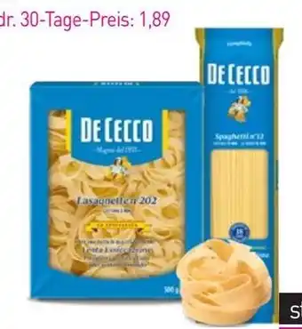 Sutterlüty De Cecco Teigwaren Angebot