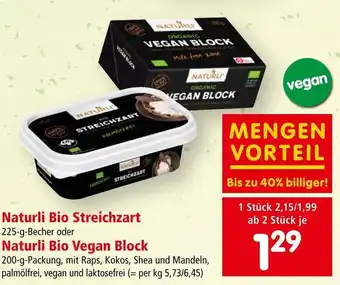 Interspar Naturli Bio Streichzart Angebot