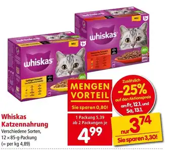 Interspar Whiskas Katzennahrung Angebot