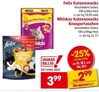 Interspar Felix Katzensnacks Angebot