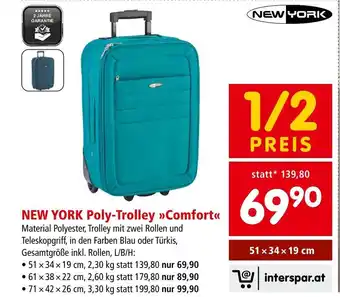 Interspar NEW YORK Poly-Trolley  nComfort Angebot