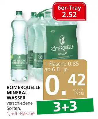 SPAR Gourmet RÖMERQUELLE MINERALWASSER Angebot