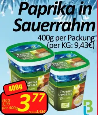 Wurstico Paprika in Sauerrahm Angebot