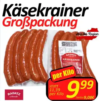 Wurstico Käsekrainer per kilo Angebot