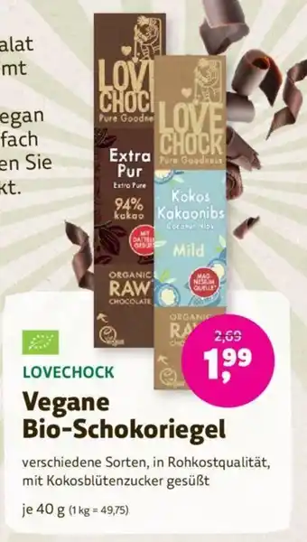 Denn's Biomarkt Vegane Bio-Schokoriegel Angebot
