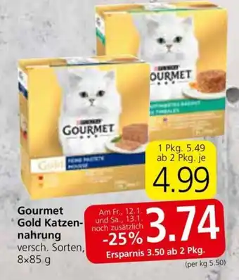 Eurospar Gourmet Gold Katzennahrung Angebot
