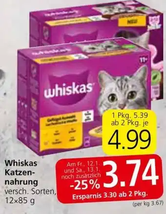 Eurospar Whiskas Katzennahrung Angebot