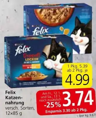 Eurospar Felix Katzennahrung Angebot