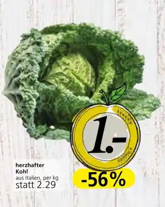 Eurospar herzhafter Kohl Angebot