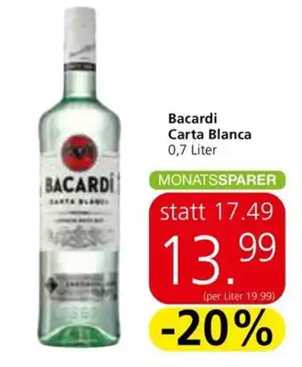 Eurospar Bacardi Carta Blanca Angebot