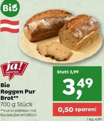 ADEG Bio Roggen Pur Brot Angebot