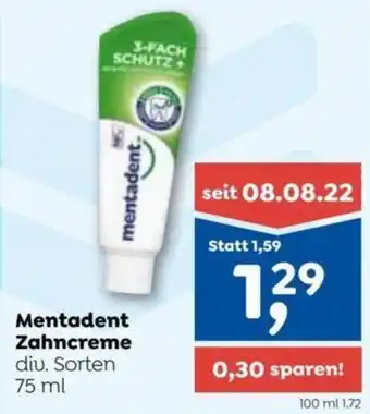 ADEG Mentadent Zahncreme Angebot