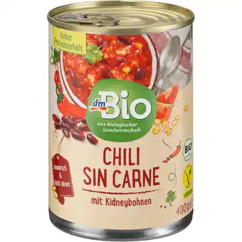 dm Dmbio chili sin carne dm 400 gramm 1 dose Angebot