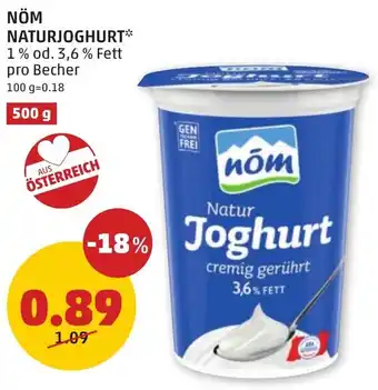 PENNY NÖM NATURJOGHURT Angebot