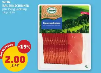 PENNY BAUERNSCHINKEN Angebot