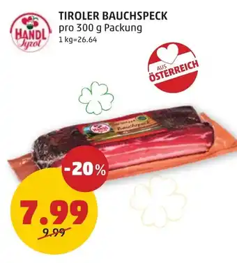 PENNY TIROLER BAUCHSPECK Angebot