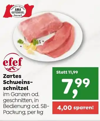 ADEG Zartes Schweins- schnitzel Angebot