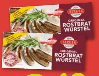 ADEG Berger Rostbratwürstel Angebot