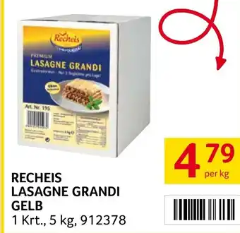 Transgourmet RECHEIS LASAGNE GRANDI GELB Angebot