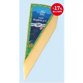 MPreis Bio vom berg tiroler bergkäse mpreis 100 gramm Angebot