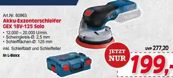 Zgonc Akku-Exzenterschleifer GEX 18V-125 Solo Angebot