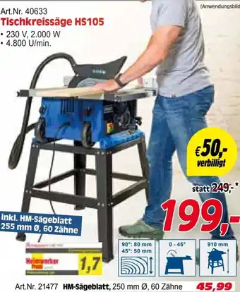 Zgonc Tischkreissäge HS105 Angebot