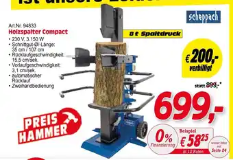 Zgonc Art.Nr. 94833 Holzspalter Compact Angebot