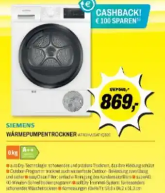 ETech SIEMENS WÄRMEPUMPENTROCKNER Angebot