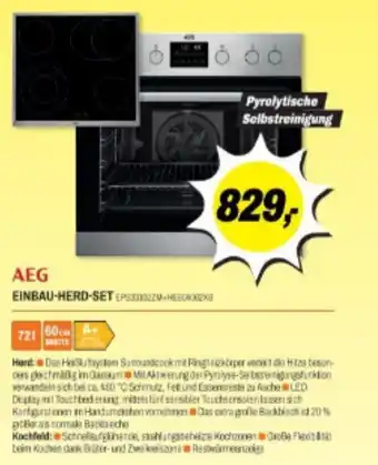 ETech AEG EINBAU HERD SET Angebot