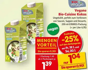 Interspar Vegane Bio-Cuisine Kokos Angebot
