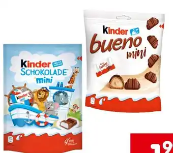 Interspar Ferrero Kinder Schokolade Mini 120 g Angebot