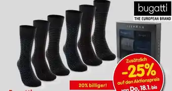 Interspar Bugatti Herren-Socken 6er-Packung Angebot